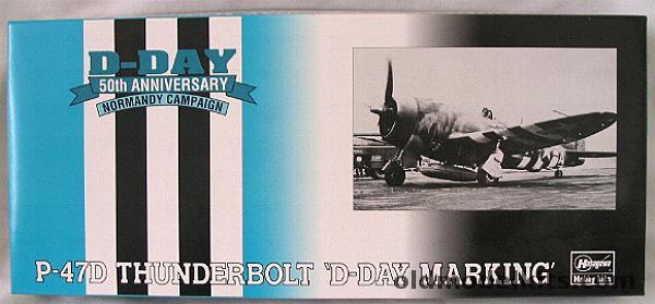 Hasegawa 1/72 P-47D Thunderbolt D-Day - USAAF 56th FG 61 FS Francis Gabreski / 56th FG 63 FW / 57th FS 65th Sq Italy 1944 / 345 FG 353 FS Maj. Eagleston France 1945, SP126 plastic model kit